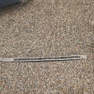 Buckle Silver and Black Women's Belt